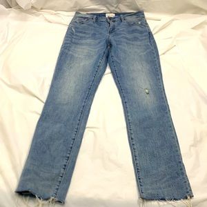 Women Oliver Logan Blue Wash Crosby Taper Leg Lightly distressed Jeans Size 26